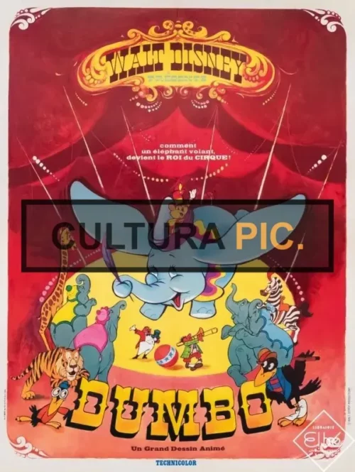 Cinema Poster of "Dumbo" by Walt Disney - 1941