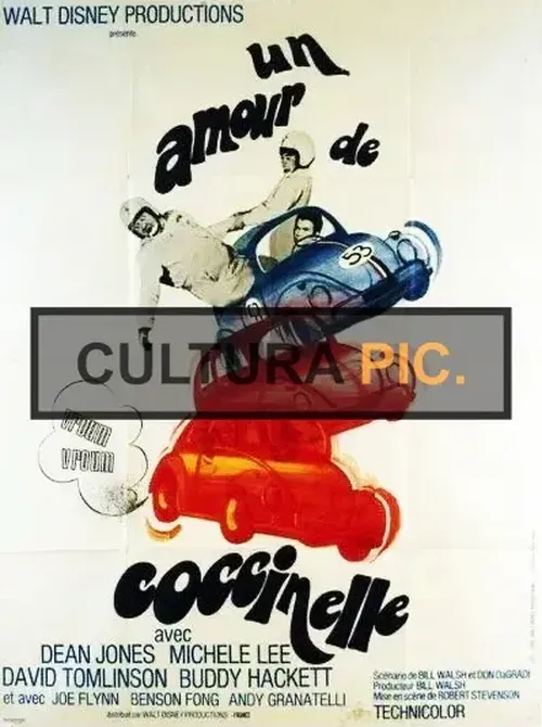 Cinema Poster of "The Love Bug" by Robert Stevenson - 1969