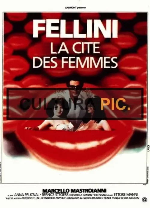 Cinema Poster of "City of Women" by Federico Fellini - 1980