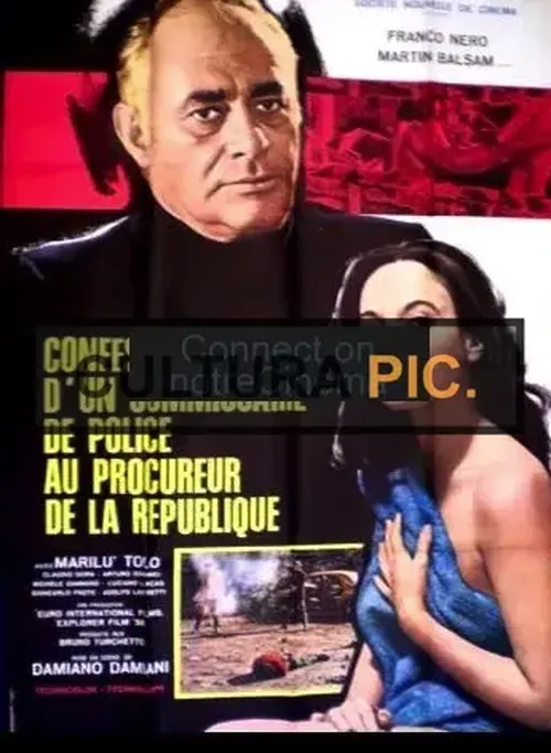 Cinema Poster of The Film "Confessions of a Police Captain" Original title: Confessione di un commissario di polizia al procuratore della repubblica Directed by: Damiano Damiani - 1971