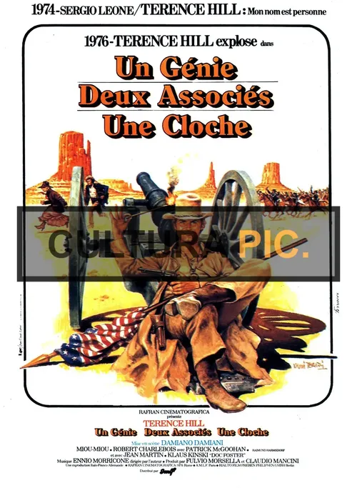 Movie Poster of The Film "A Genius, Two Partners and a Dupe" Original title: Un genio, due compari, un pollo - 1975