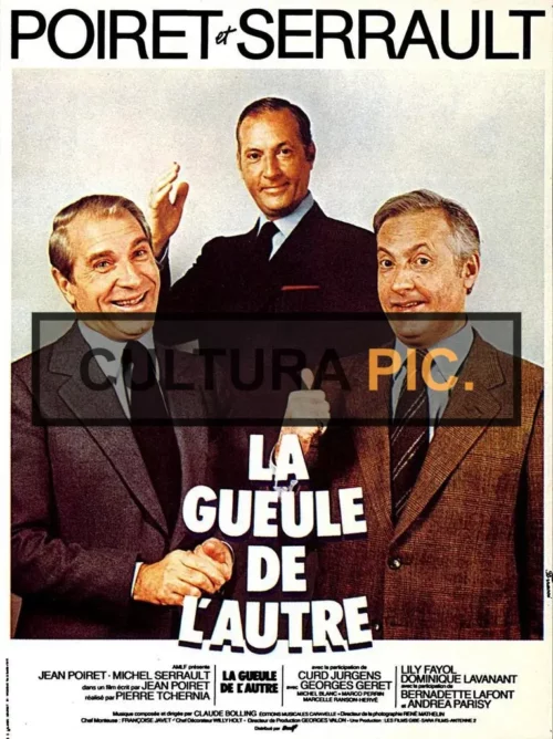 Movie Poster of The Comedy Film "La gueule de l'autre" Directed by: Pierre Tchernia - 1979