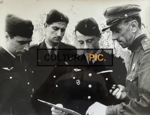 Vintage Original B&W Photo, The Pilots of the Normandie-Niemen Squadron - 1943