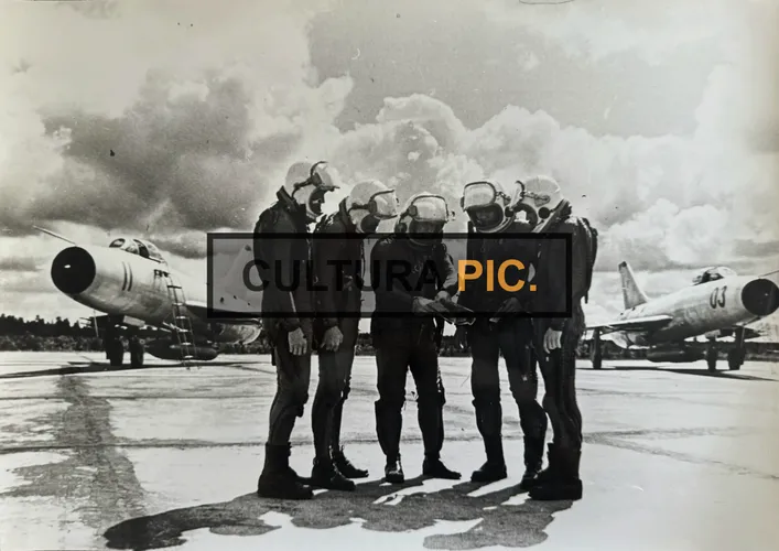 Vintage Original B&W Photo, the 806th Fighter Bomber Air Regiment in Mongolia and Soviet-Iranian border in 1979