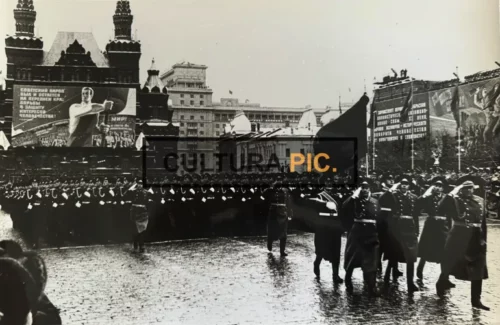 Vintage Original B&W Photo, Moscow Victory Parade in 1945