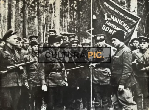 Vintage Original B&W Photo, the Belarusian Resistance during the World War 2 in 1943