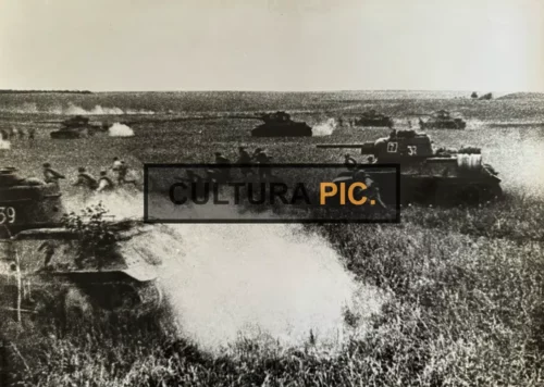 Vintage Original B&W Photo, the Battle of Prokhorov in 1943
