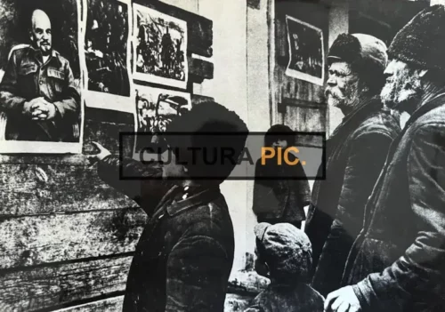 Vintage Original B&W Photo, the Farmers of Lebyazhe Village - 1932