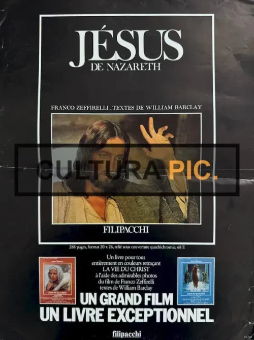 Cinema Poster of the Film "Jesus of Nazareth" a TV Mini Series - 1977