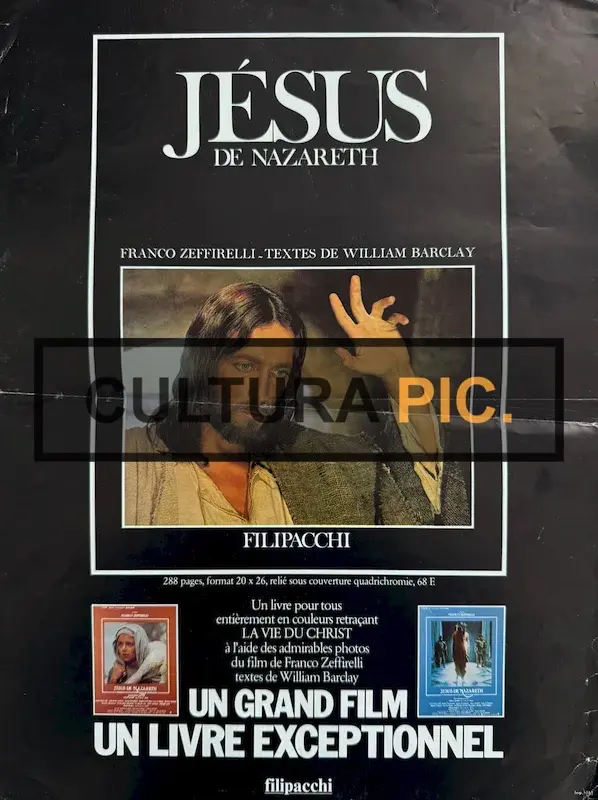 Cinema Poster of the Film "Jesus of Nazareth" a TV Mini Series - 1977