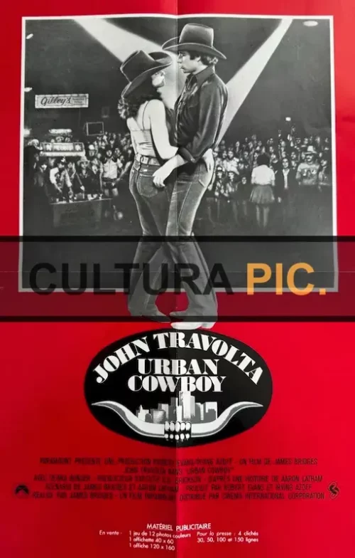 Cinema Poster of the Film "Urban Cowboy" by James Bridges - 1980
