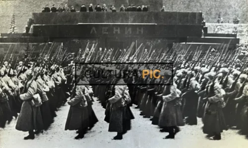Vintage Original B&W Photo, Parade before War, Moscow 1945