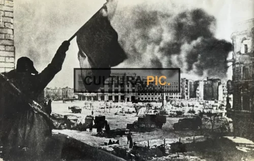 Vintage Original B&W Photo, the Battle of Stalingrad in 1943