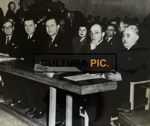Vintage Original B&W Photo, Members of the Ukrainian SSR Delegation to 1 UNGA Session - 1946