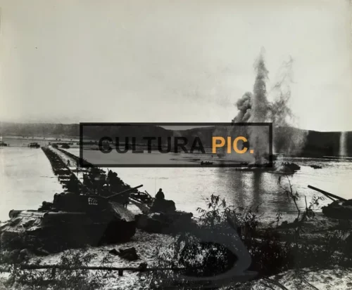 Vintage Original B&W Photo, the Battle of the Dnieper in 1943
