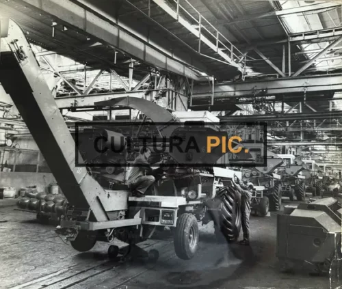 Vintage Original B&W Photo, The Kherson Combine Harvester Plant - 1991