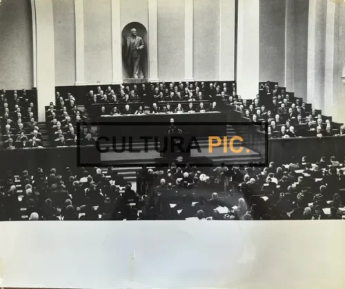 Vintage Original B&W Photo, the Fifth Session of the Soviet Union in Ukraine - 1977
