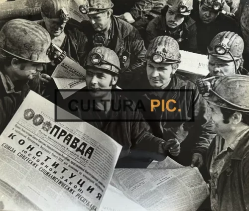 Vintage Original B&W Photo, Drafting the New Constitution of the USSR - 1936