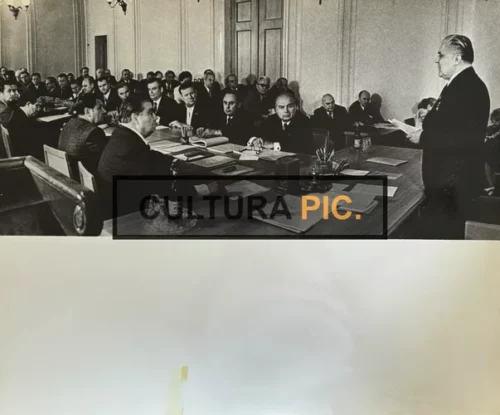 Vintage Original B&W Photo, the Supreme Soviet of the Ukrainian SSR - 1977