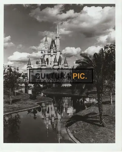 Vintage Original B&W Photo, Cinderella Castle Magic Kingdom in "Cinderella" by Clyde Geronimi - 1950