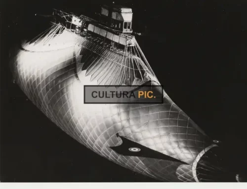 Vintage Original B&W Photo, a Dirigible Balloon called the Hyperion in "The Island at the Top of the World" by Robert Stevenson - 1974